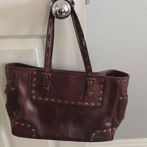 Vintage Coach brown leather purse